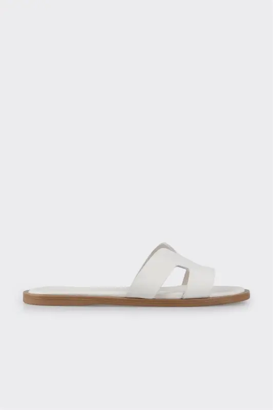 Экру кожаные женские сандалии - ELLE SHOES