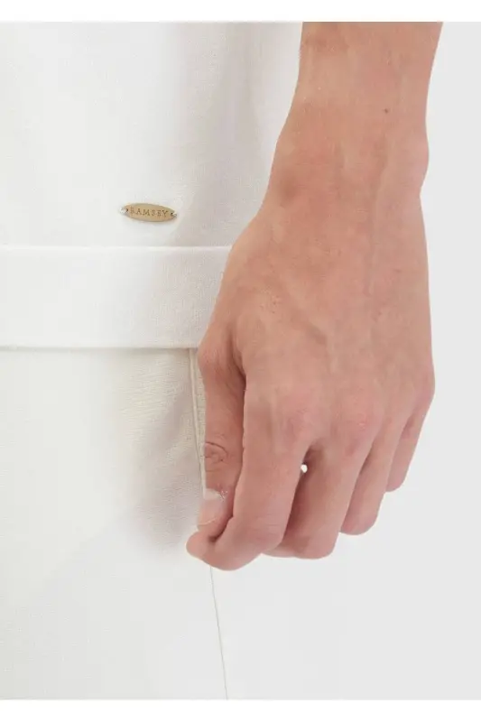 Экру Велосипедная Горловина Прямой Вязки Трикотаж - 6