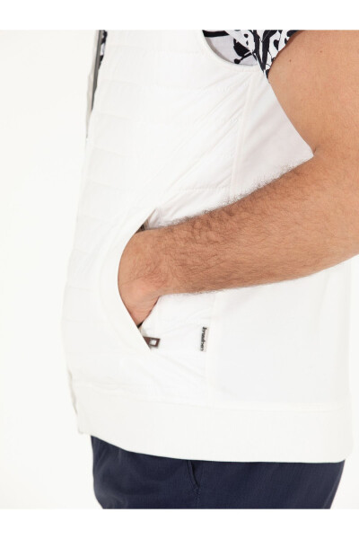 Ekru İnce Kapitone Mont Yelek 50266444-VR019 - 7