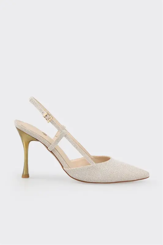 Экру женские туфли на каблуке - ELLE SHOES