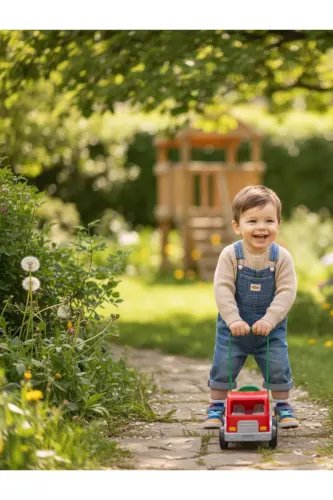 Esnek Bisiklet Yaka Selanik Örgü Unisex Bebek ve Çocuk Kazak-Taş Rengi - NIMINI KIDS (1)