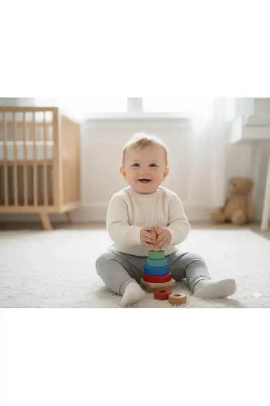 Ekstra Moslashtirishli Velosiped Yoqali Unisex Chaqaloq & Bolalar Ko'ylagi (0-5 Yosh) - 5