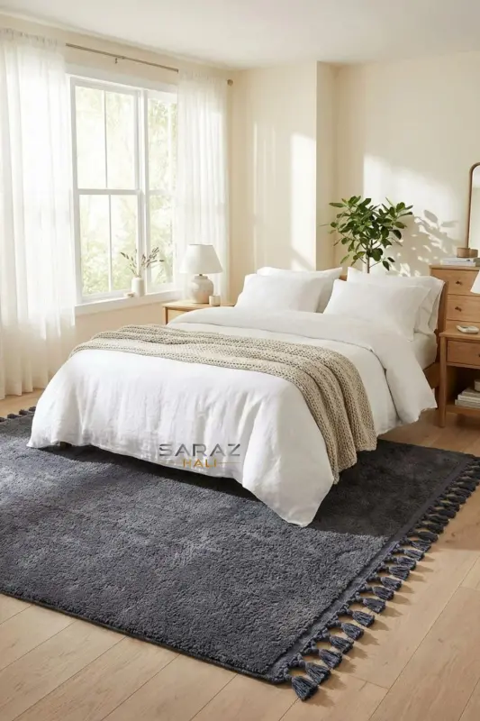 Ekstra Puffy Peluş Ultra Yumuşak Yıkanabilir Antrasit-Altın - 2