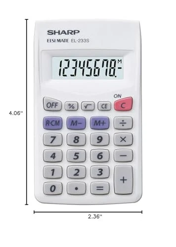 El-233S - Pocket Calculator - Sharp (1)