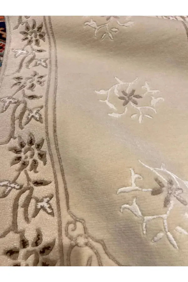 El Dokuma Velvet Yolluk İpek Yün Karışımı Ebat 300x80-Kerem - 5