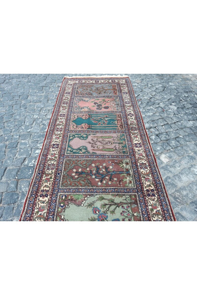El Dokuması Yün Kayseri Saf Halı Yolluk - 103x310 Cm- Rnr10 - 3
