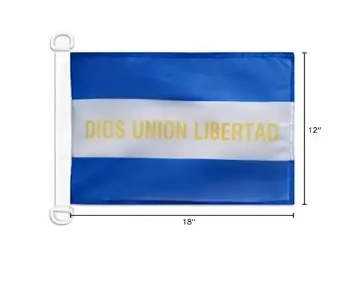 El Salvador Civil Ensign NAUTICAL Flag 18'' x 12'' - Salavadorian merchant flags 30 x 45 cm. - Banner 12x18 in for boat - AZ FLAG - 5