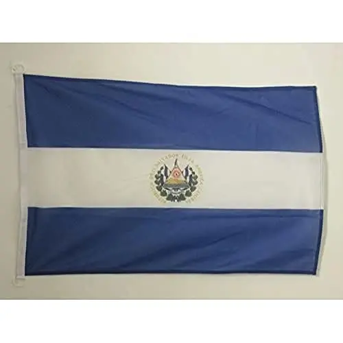 El Salvador NAUTICAL Flag 18'' x 12'' - Salavadorian flags 30 x 45 cm. - Banner 12x18 in for boat - AZ FLAG - 1
