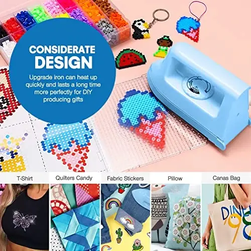 Generic Mini Iron for Crafts & Clothing, Travel & Home Use, 4-Level Temp Adjust, Purple - 5