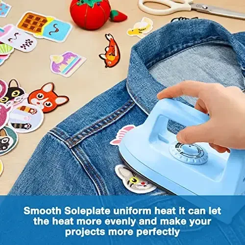 Generic Mini Iron for Crafts & Clothing, Travel & Home Use, 4-Level Temp Adjust, Purple - 4