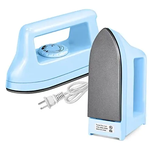 Generic Mini Iron for Crafts & Clothing, Travel & Home Use, 4-Level Temp Adjust, Purple - 1