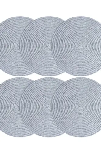 El Yapımı Leke Tutmaz Amerikan Servis-supla Gri Renk 6 Adet-Gri1 - TRENDEV (1)