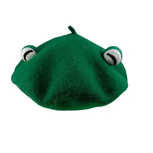 Zasy Wool Beret hat Handmade Wool Felt Cartoons Beanies French Women Girls Cap - 5