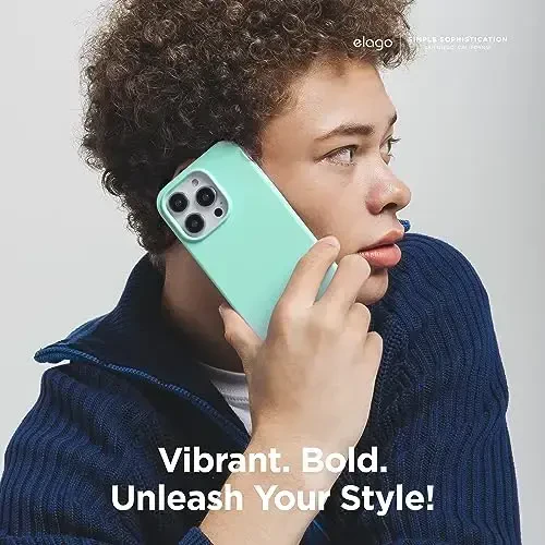 elago Compatible with iPhone 15 Pro Case, Liquid Silicone Case, Full Body Protective Cover, Shockproof, Slim Phone Case, Anti-Scratch Soft Microfiber Lining, 6.1 inch (Aqua Sky) - 6