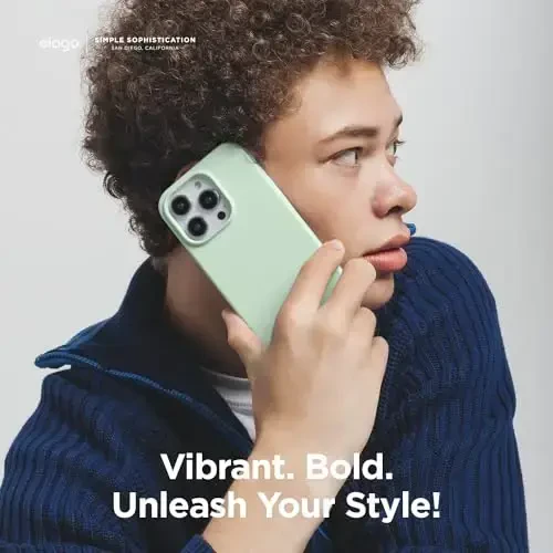 elago Compatible with iPhone 15 Pro Case, Liquid Silicone Case, Full Body Protective Cover, Shockproof, Slim Phone Case, Anti-Scratch Soft Microfiber Lining, 6.1 inch (Soft Mint) - 6