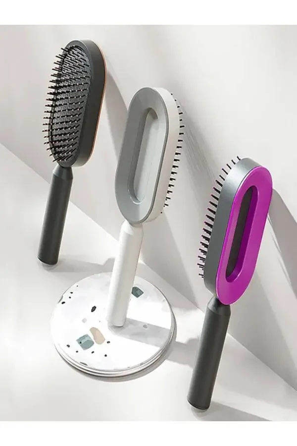 Elastic Airbag Massage Comb Easy to Use Wet Dry Hair Easy to Clean Hair Brush - 6