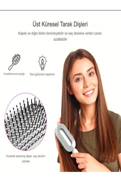 Elastic Airbag Massage Comb Easy Use Wet Dry Hair Easy to Clean Hair Brush - DEANB (1)