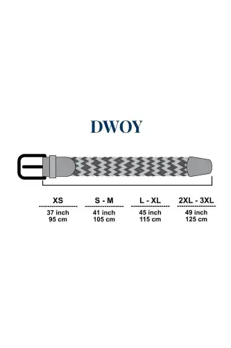 Elastic Black Knit Belt - DWOY (1)