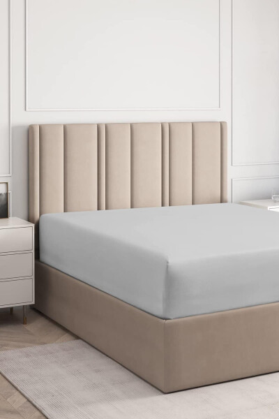 Elastic Cotton Jersey Sheet Grey 180x200 Littlekingsize - MODA HOME (1)
