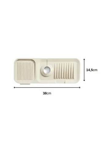 Elastic Faucet Mat Water Catcher Drainer Non-Slip Base Organizer Kitchen Bathroom Sink - 7