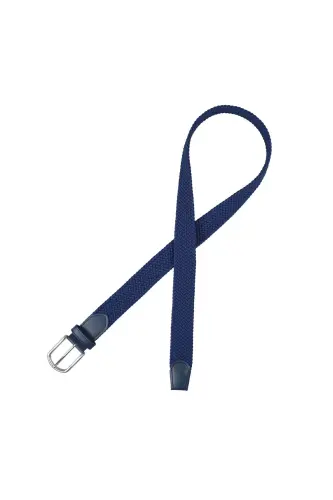 Elastic Navy Knit Belt - 3