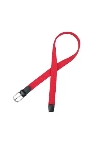 Elastic Red Knitted Belt-Red - DWOY (1)