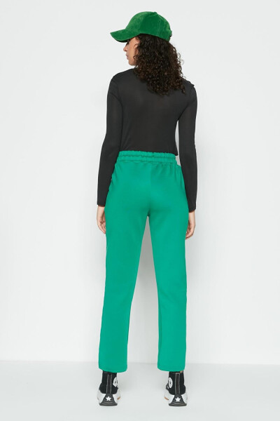 Elastic Waist and Cuff Jogger Pants 810 Green - 14