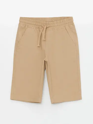 Elastic Waist Basic Boy's Roller-Beige - 1