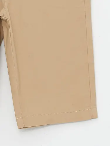 Elastic Waist Basic Boy's Roller-Beige - 3