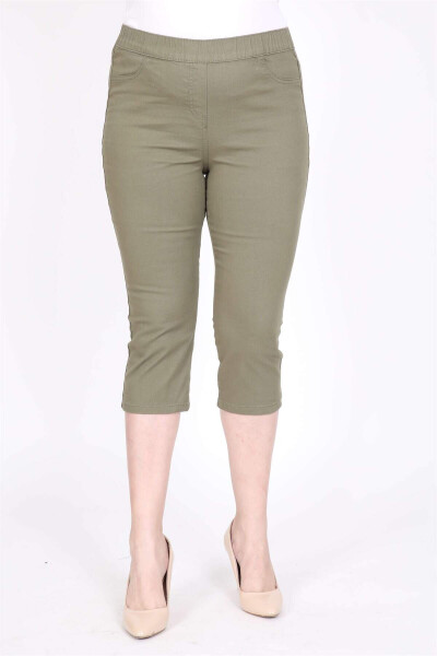 Elastic Waist Capri Pants - 2