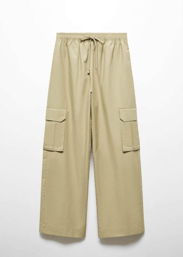 Elastic waist cargo pants - 8