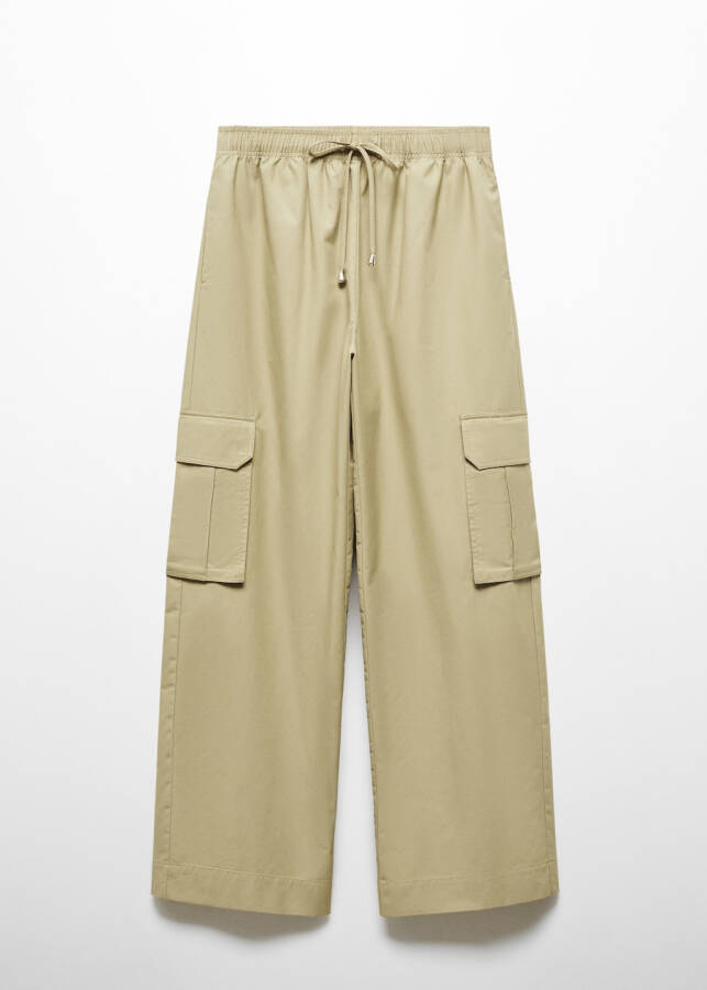 Elastic waist cargo pants - 1