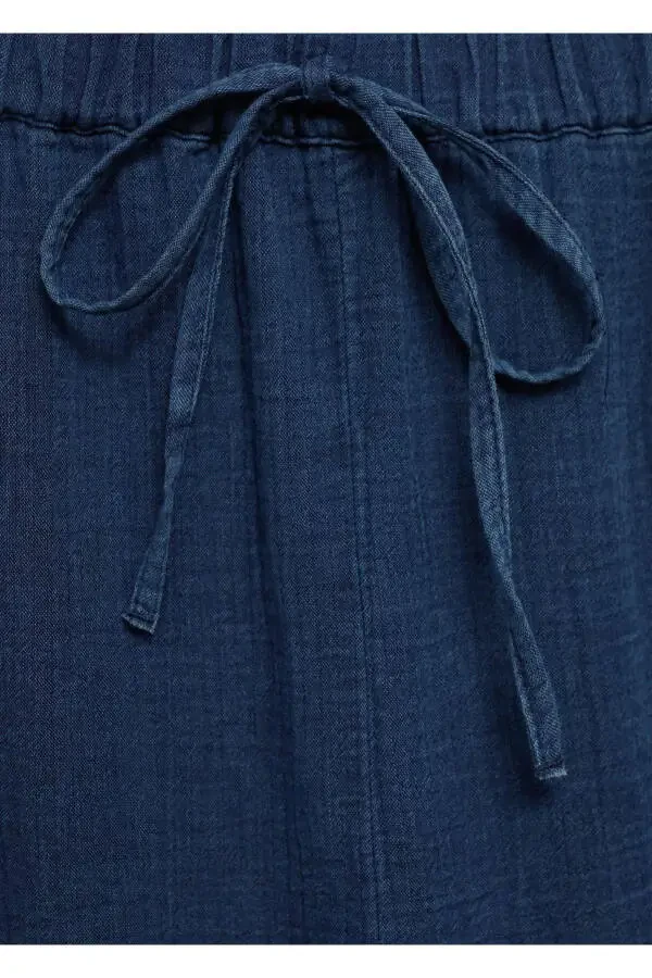 Elastic waist cotton pants - 7