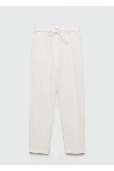 Elastic Waist Cotton Pants - 3