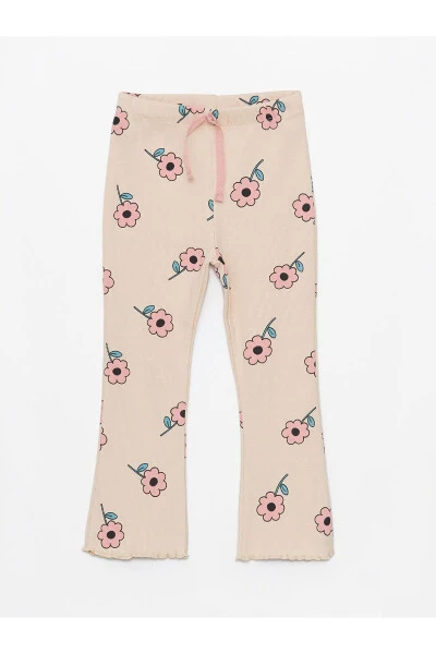 Elastic Waist Floral Baby Girl Leggings - LC WAIKIKI