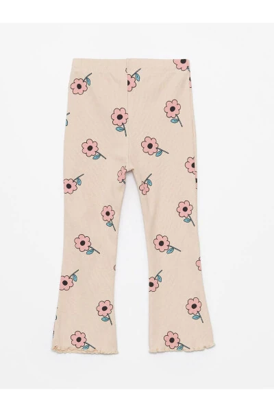 Elastic Waist Floral Baby Girl Leggings - LC WAIKIKI (1)