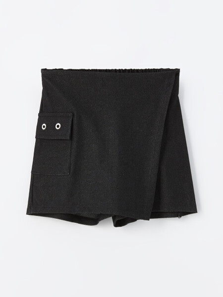 Elastic Waist Girls Shorts Skirt - 1