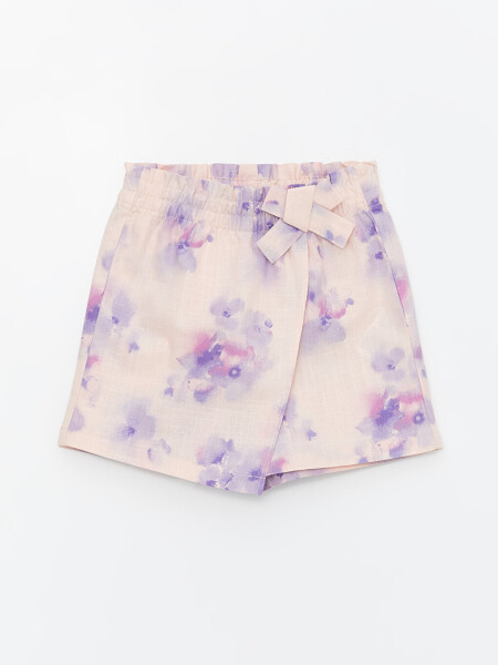 Elastic Waist Girl's Shorts Skirt - 4