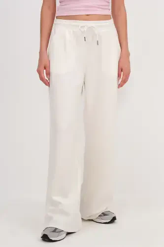 Elastic Waist Modal Tracksuit EŞF11053-K5-Ecru - 5