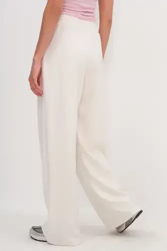 Elastic Waist Modal Tracksuit EŞF11053-K5-Ecru - 6