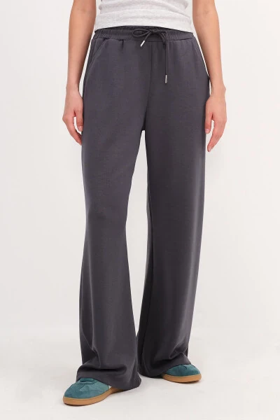 Elastic Waist Modal Tracksuit Eşf11053-m8-Anthracite - ADDAX (1)