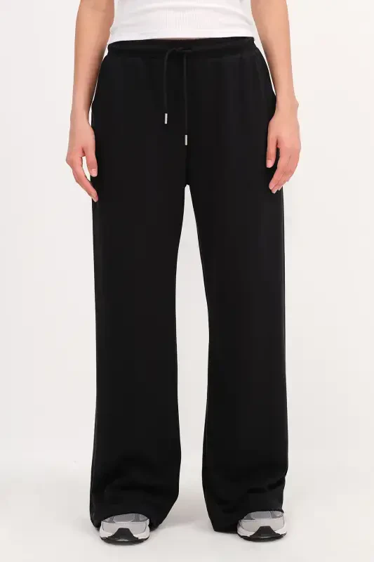 Elastic Waist Modal Tracksuit Esp11053-m8-Black - 5