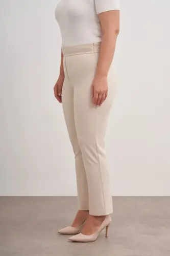 Elastic Waist Pants With Thick Belt - AKER (1)