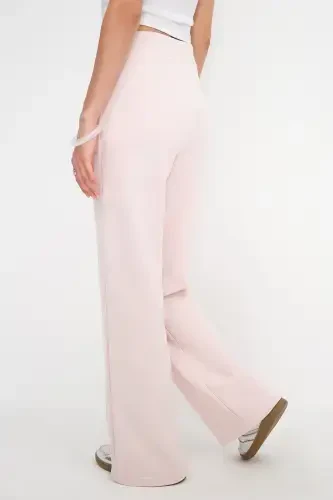 Elastic Waist Wide Leg Sweatpants EŞF10308-P10-Lotus - 6