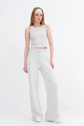 Elastic Waist Wide Leg Sweatpants Eşf10308-p10 - 1