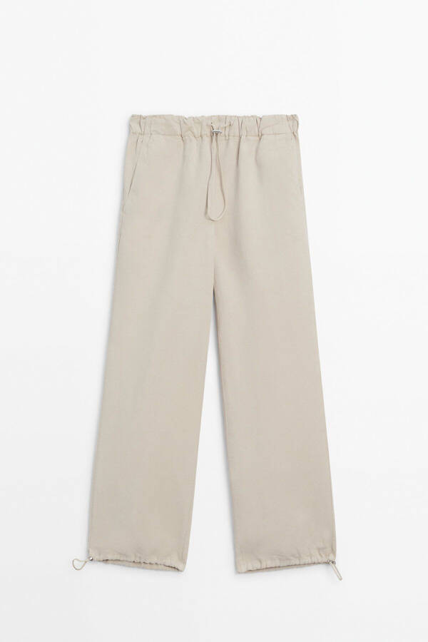 Elastic waistband and adjustable leg pants - 5