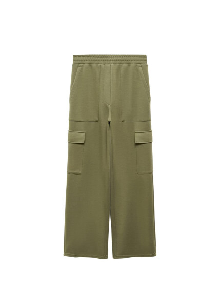 Elastic waistband cargo pants - 55