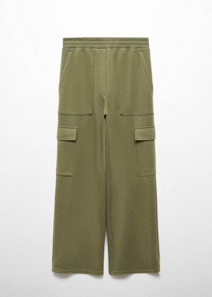 Elastic waistband cargo pants - 49