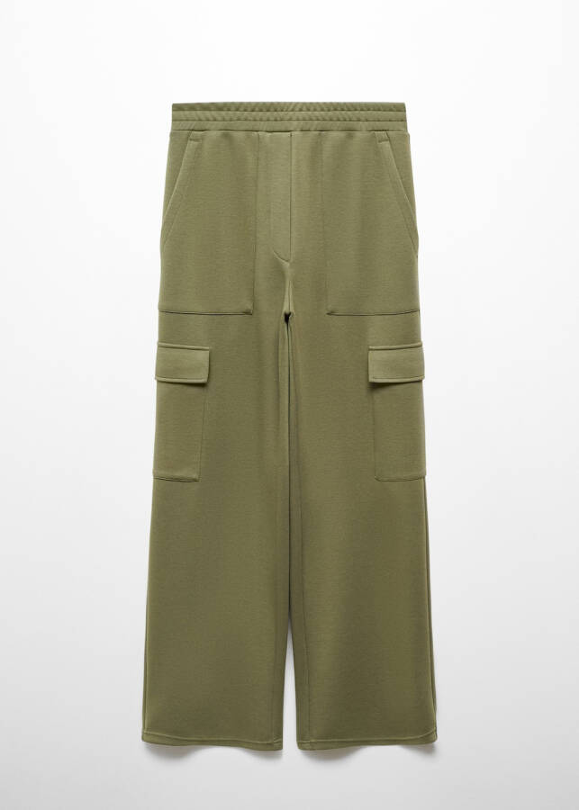 Elastic waistband cargo pants - 49