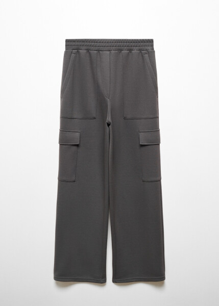 Elastic waistband cargo pants - 14